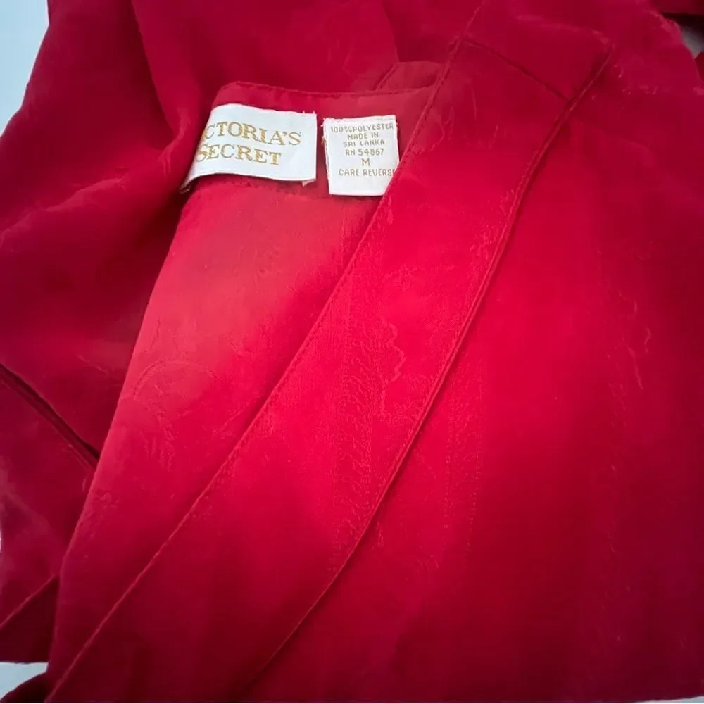 Vintage RARE Gold Label Victoria’s Secret 2 PC Pajama M Christmas Red Shorts